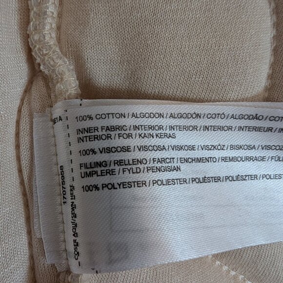 Mango Cream Quilted Vest Cropped Soft Lounge Layer Size Medium Cotton - Picture 8 of 8